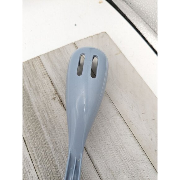 Vintage Country Blue Spaghetti Pasta Fork 11 3/4" Fork Server Spoon Nylon - Picture 5 of 8